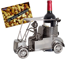BRUBAKER Portabottiglie da vino regalo - golfista, carrello di golf