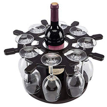 1yess Modern Retro Style Style Shaped Wooden Wooded Scaffale per Vino Grande capacità Calice Vino Scaffale 38 x 38 x 38 x 20 cm 8bayfa