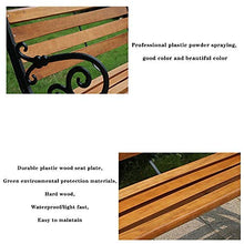 GaoF Panchina per Il Tempo Libero nel Cortile del Giardino del Parco Panchina per terrazza in Stile retrò, 2-3 posti per Panca in Legno di plastica per Esterni, Panca per Veranda Resistente alle