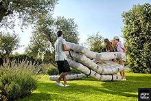 Pigro Felice 921986-AZURBLUE Modul'Air Luxury Inflatable Sofa Set Piscina Galleggianti, Blu Azur
