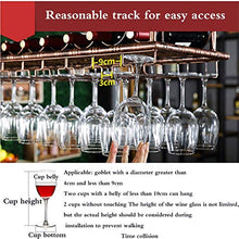 Wine Rack, cremagliera del vino industriale Wine Rack Altezza regolabile testa in giù appesi bicchieri di vino di asciugatura del supporto della cremagliera Contiene qualsiasi tipo di Calici vetro bic