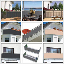 YUNSHAO Recinzione Copertura per Balcone Protezione della Privacy Schermo in Polyster Senza Viti Permeabile per Estate ed Inverno Opaco,90 x 500cm