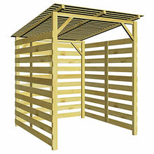 Festnight Capanno per Legna da Ardere in Pino Impregnato 170 x 170 x 180 cm