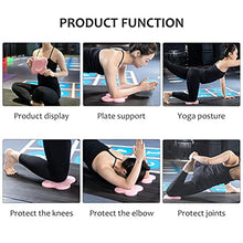 Rlevolexy Cuscino per Ginocchia Yoga da 2 Pezzi Cuscini in PU Extra Spessi per Ginocchia Gomiti Polso Mani Schiuma per la Testa Yoga Pilates Allenamento Cuscino in Ginocchio