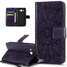 Huawei Y3 custodia,Huawei Y3 2017 di 2017,goffratura mandala fiori girasole modello PU fold portafoglio in pelle Premium mium Flip Cover in ecopelle carta di credito titolari di ID per Huawei Y3 2017