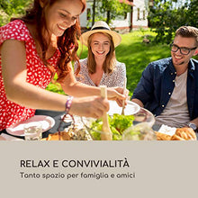 blumfeldt Peniche - Tavolo da Giardino, Superficie Tavolo 150 x 90 cm, per 6 Persone, Materiali: Polyrattan/Alluminio/Vetro, Resistente alle Intemperie, Aspetto Rattan, Nero