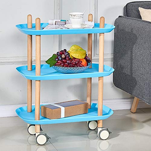 YIN YIN Carrello per ripiani Passeggino, cremagliera for passeggino in plastica rimovibile moda semplice multi-strato di stoccaggio cucina ristorante hotel passeggino cremagliera, 3 colori 57X36X74 cm