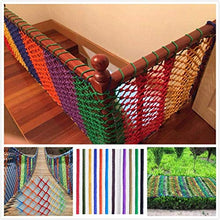 MFLASMF Rete di Sicurezza Protezione per Balcone Rete Decorativa Colorata, Rete Protettiva per Esterni, Rete di Protezione per Bambini Recinzione Scala Rete anticaduta Balcone Rete intrecc