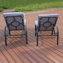 IKAYAA Sdraio da Giardino, Rattan Lettino Prendisole con Cuscino,Set 2X Sedia a Sdraio Schienale Regolabile Giardino Spiaggia Lettino da Sole