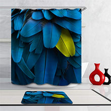 LIYAN Combinazione Bagno. Immagini Chiare E Colori Vivaci Rendono Il Tuo Bagno Pieno di Vita. Accessori da Bagno. Piume Blu.