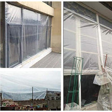 QI-CHE-YI Telo Poliestere Trasparente, Foglio di plastica con Occhielli e spigoli rinforzati, Antipolvere in Magazzino, capannone Verdura,4x4m