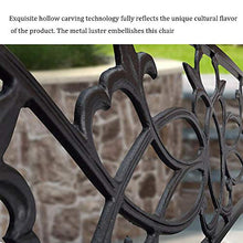 Panca da Terrazza da Giardino Panca In Metallo da Esterno，Panchine Portico da Parco Con Struttura In Acciaio In Ghisa,Con Schienale Balcone Per Il Tempo Libero Doppio Sedile，Per Veranda / Prato