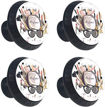 Perfume Make Up Mascara Lipstick Pomelli per Porta Set di 4 Pomelli per Mobili Manopole per Cassetti Cucina Armadio Vetro