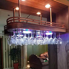 Portabottiglie per Vino Portabottiglie per Vino Portabottiglie per Vino Rosso Cornice per Bicchiere da Vino Calici retrò Cornice per Bicchiere da Vino Rosso Appendiabiti Capovolto con Luci Porta Cal
