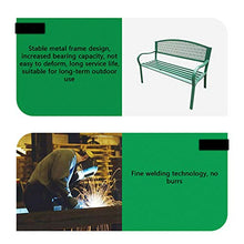 outdoor product Panchina da terrazza Domestica, panchina da Parco, Panca in Metallo nella Zona Lounge Cortile con braccioli e Schienale, può ospitare 2-3 Persone, Facile da Montare