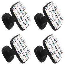 pinguino 4 PCS Pomelli per Porta, Pomolo per Mobile, Pomelli per Mobili con Viti, Maniglia per Armadietto, Pomelli per Porta, Pomelli per Cassetti per Porta, Armadio, Cassetto e Credenza
