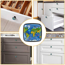 Animali del mondo Pomelli per Porta Set di 4 Pomelli per Mobili Manopole per Cassetti Cucina Armadio Vetro