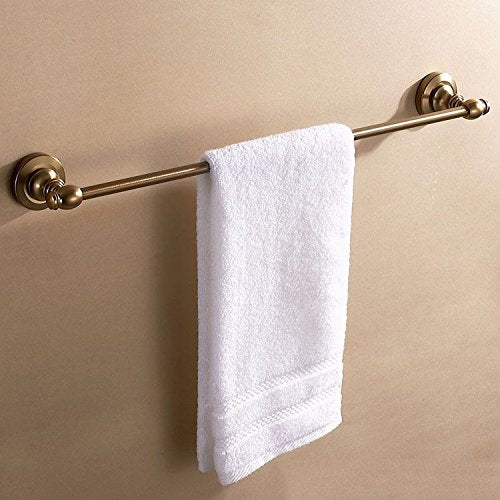 MBYW, portasciugamani moderno e minimalista, portasciugamani da bagno, portasciugamani singolo, in alluminio, rotondo, semplice, forato, 60 cm, adatto per bagno, camera da letto, cucina, ufficio