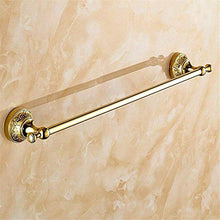 JKCKHA Northern Europe. cremagliera Mensole Mensole for Bagno Rack Appendiabiti a Parete Oro in Acciaio Inox Forata Singola Barra Bagno Asta