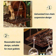 Stile Europeo In Ferro Battuto Di Vetro Ad Alta Wine Rack A Testa In Giù Vino Cucina Cremagliera Grande Capacità Cremagliera Muro Impiccagione, 3 Opzioni Di Dimensione
