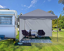 ABCCANOPY Gazebo pop-up 2,5 x 2,5 m con due pareti solari, completamente impermeabile, per uso commerciale, borsa con ruote, 4 picchetti