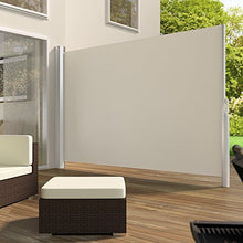 TecTake Tende da Sole paravento Laterale frangivento Estensibile Corpo e Assistenza Post Interamente in Alluminio - Disponibile in Diversi Colori e Diverse Misure - (Beige | 200x300cm | No. 401532)