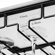 RINGLICHT F I Titolari Calice, Ferro Battuto Wine Rack, Upside-Down Domestica Governo del Vino Wine Bar Rack da Parete 6 del Gancio di Vetro, Vetro Calici Rack