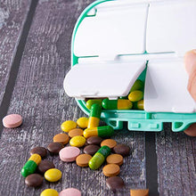 Rtengtunn Stoccaggio di medicinali a 4 Griglie con promemoria Allarme Pillola Tablet Sorter Box Organizer