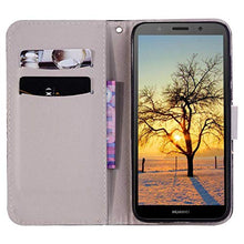 Bear Village® Huawei Y5 2018 Cover, Alta qualità Custodia in Pelle con TPU Antiurto Interno Caso, Funzione Stand, Magnetica Cover per Huawei Y5 2018, Gatto