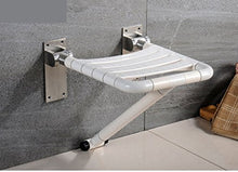LXLAMP Sgabello da Bagno Pieghevole in Acciaio Inox Fluorescente Sgabello da Bagno Anziano da Bagno for Disabili Antiscivolo, Sedia da Doccia per Anziani