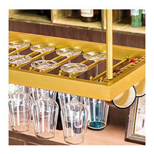 Portabicchieri per Uso Domestico, portabicchiere Europeo da Appendere, portabicchieri da Tavolo da Bar, Porta Bicchiere da Vino Capovolto, portabicchieri Dorato