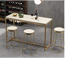 LPing 17,7/25,6/29,53 Pollici sgabelli da Bar per Bar,Sedia da Bar per Ristorante dell'hotel Sgabello da Bar Rotondo Senza Schienale,Strumenti Gambe Alte in Metallo Dorato,Oro