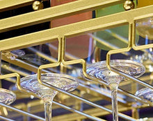 BYGZZ Bar Portabottiglie da Vino Capovolto Bar Decorazione Appesa Durevole Europea Pratica Bar Portabottiglie in Ferro battuto