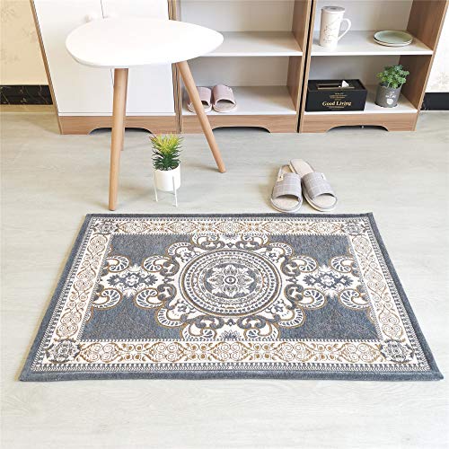 LZYMLG Europa Tipo Tappeto Tappeto Zerbino Antiscivolo Tappeti per Bagno Assorbe Acqua Tappetino da Cucina/Tappeto Soggiorno 319 Grigio Scuro 200 * 290