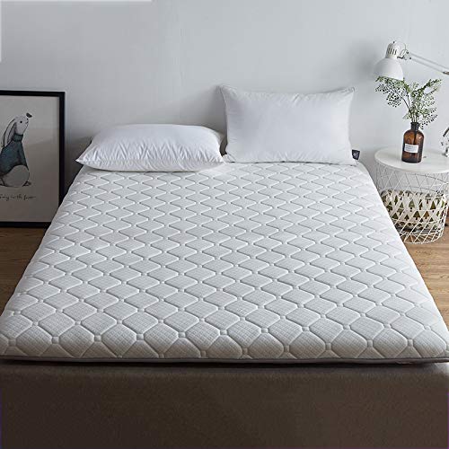 Nileco Coperchio Trelted Mattress Topper Pad, Dormire Materasso Futon Addensare Tatami Tappetino Pieghevole Home da Terra Dormitorio Studentesco Traspirabilità-b 150x200cm(59x87inch)