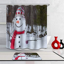 LIYAN Combinazione Bagno. Immagini Chiare E Colori Vivaci Rendono Il Tuo Bagno Pieno di Vita. Accessori da Bagno. Pupazzo di Neve nella Foresta.