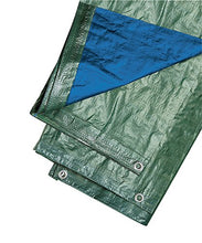 VERDELOOK Telo occhiellato Multiuso in polietilene, 5x4 m, Verde/Blu, coperture