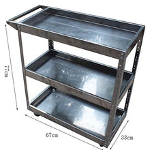 Chenglei- Portapacchi - Strumento di Riparazione Auto Multifunzione Strumenti di Riparazione per Auto Carrello Ricambi per Macchine di Riparazione Auto 3 Strati Utility Cart (Color : A)