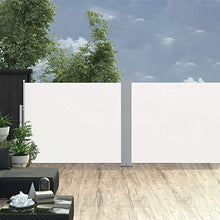 Tidyard Tenda da Sole Laterale Retrattile per Patio Crema 170x1000 cm,Tenda da Sole per Esterno,Tenda da Sole Laterale,Tenda da Sole da Balcone,Tenda da Sole Avvolgibile