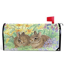 Carino coniglietto pasquale coniglio fiore floreale cassetta delle lettere copre giardino magnetico decorazione casa dimensioni standard 53,3 cm x 45,7 cm