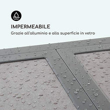 blumfeldt Tenerife - Tavolo da Giardino Estraibile, Materiali: Alluminio/Vetro Temperato Spesso 5 mm, Facile da Montare, Finitura EasyStone: Effetto Pietra Naturale, Superficie: 180 x 90 cm, Marmo