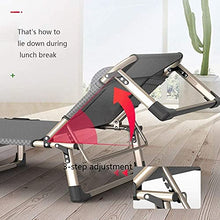 CDFCB Pieghevole Sedia Lounger Sedia reclinabile Sun Lounger Sedia Regolabile Zero Gravity Sedia Sedia Sedia Siesta Sedia portatile Portatile Sedie all'aperto per camera da letto Soggiorno Terrazza-B.