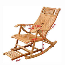 KaidanAdult Siesta Sedia a Dondolo Semplice e Moderna Sedia a Dondolo in Legno, Sedia a Sdraio per Anziani, Pausa Pranzo Pieghevole per Le Vacanze estive, Sedia a Sdraio Portatile Singola Piccola per