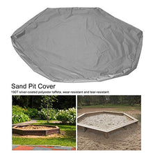 Conkergo Impermeabile Bambini Esagonali Sand Cover Cover Protector Giardino Bagno Piscina Sole tonalità (Grigio 140x110x20cm)