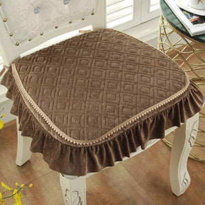 XHNXHN Cuscini per sedie da Pranzo Europei Spessi, Cuscini per sedili Corti in Peluche Cuscini per sedili per Esterni Antiscivolo per Interni Decorazioni per la casa Cuscini per sedie Lavabili con
