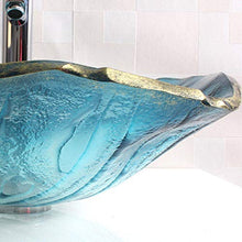Jgophu Lavandino in Vetro Temperato per Bagno Lavabo Lavandino in Vetro Temperato