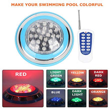 Crisis Luce LED per Piscina, Luce Subacquea 24W AC 12V 24LED, Illuminazione Impermeabile con Telecomando RGB, Luce per Piscina interrata montata a Parete RC per Paesaggio, Giardino, fontane pubbliche