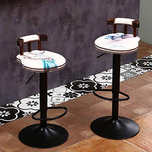 ZYF Sgabelli da Bar Sgabello da Bar Moderno Sedia da Bar alla Moda Cera in Legno Massello E Olio Misura 60x80 Cm Sedia Multicolore per Bar da Cucina (Color : C)