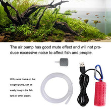 SALUTUYA Acquario Silenzioso Pompa di Ossigeno Pompa di Ossigeno Serbatoio di Pesce Pompa di Ossigeno USB per Acquario Pompa di Ossigeno Muto Ricarica Aumentare la Pompa di Ossigeno(USB Air Pump)
