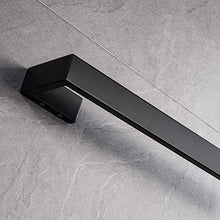 Celbon 35CM Portasciugamani da parete in acciaio inossidabile per bagno Portasciugamani da parete Design semplice (Nero)